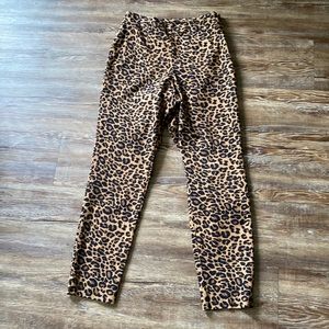 Leopard print capris
